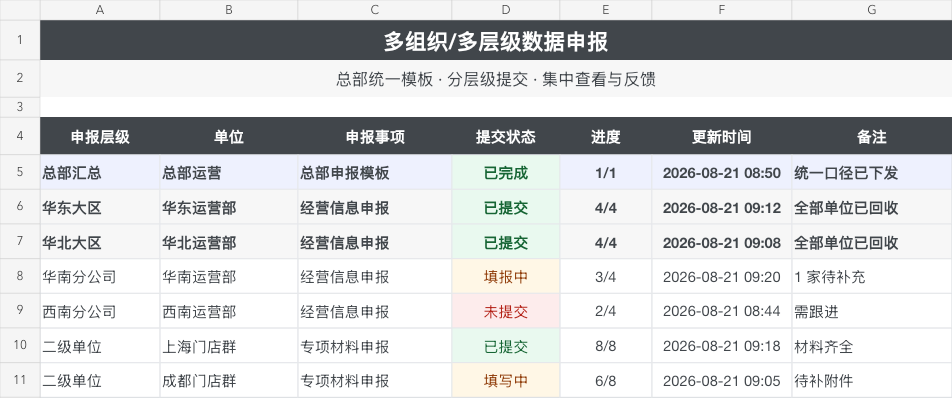 多级申报总览截图